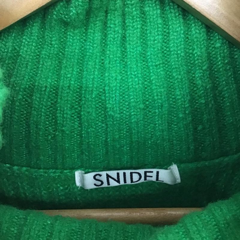 スナイデル SNIDEL ニット、セーター 長袖 長袖ニットカットソー スタンドネック セーター ONE SIZE 無地 緑 / グリーン / green レディース USED 古着 中古 10157042