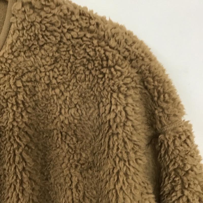 ユニクロ UNIQLO ジャケット、上着 ジャンパー、ブルゾン ボアフリースノーカラーコート M 無地 ベージュ / ベージュ / beige レディース USED 古着 中古 10157046