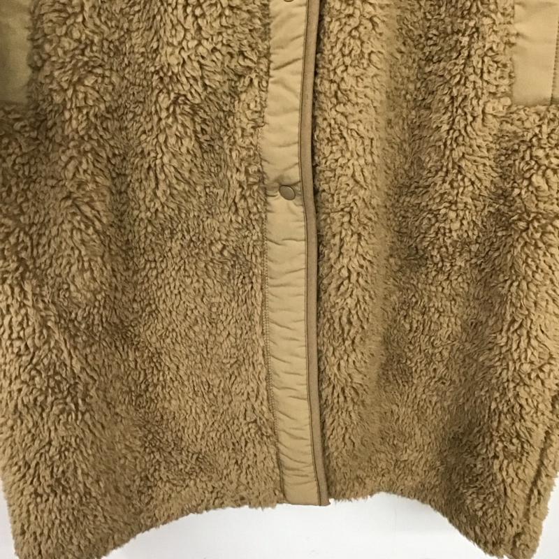 ユニクロ UNIQLO ジャケット、上着 ジャンパー、ブルゾン ボアフリースノーカラーコート M 無地 ベージュ / ベージュ / beige レディース USED 古着 中古 10157046