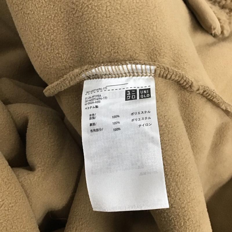 ユニクロ UNIQLO ジャケット、上着 ジャンパー、ブルゾン ボアフリースノーカラーコート M 無地 ベージュ / ベージュ / beige レディース USED 古着 中古 10157046