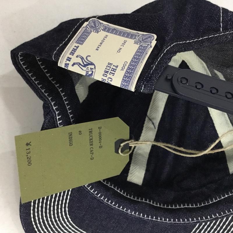 ザエイチダブリュードッグアンドコー THE H.W.DOG&CO. 帽子 キャップ D-00004-D TRUCKER CAP-D デニム タグ付き ロゴ、文字 インディゴ / インディゴ / Indigo メンズ USED 古着 中古 10157050