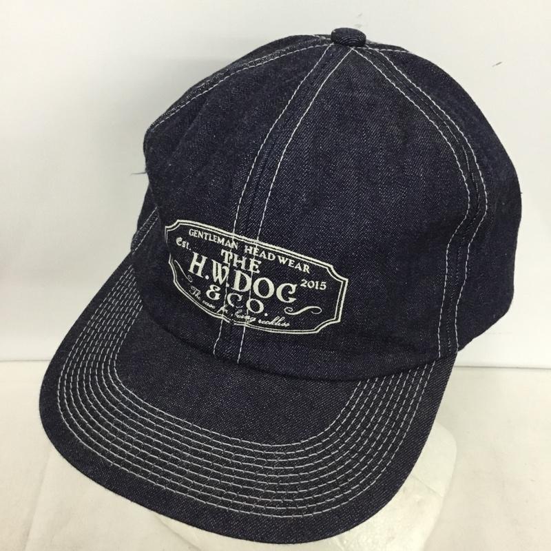 ザエイチダブリュードッグアンドコー THE H.W.DOG&CO. 帽子 キャップ D-00004-D TRUCKER CAP-D デニム タグ付き ロゴ、文字 インディゴ / インディゴ / Indigo メンズ USED 古着 中古 10157050