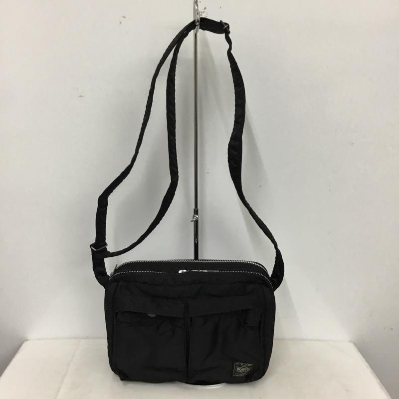 ポーター PORTER ショルダーバッグ ショルダーバッグ タンカー ロゴ、文字 黒 / ブラック / black メンズ USED 古着 中古 10157052