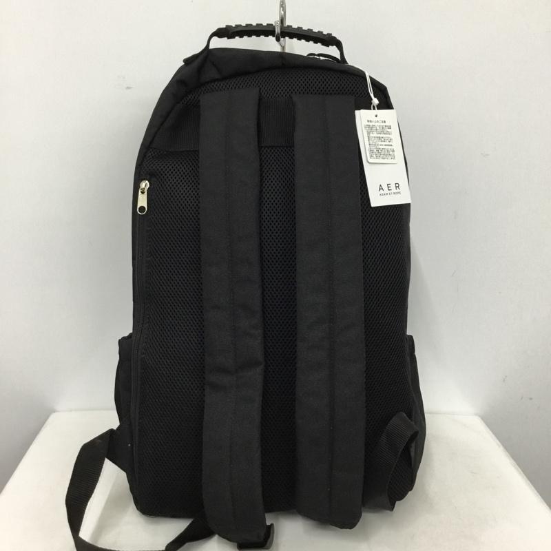 アダムエロペ ADAM ET ROPE  リュックサック、デイパック リュックサック、デイバッグ GMX-23042-C バックパック タグ付き ワンポイント 黒 / ブラック / black メンズ USED 古着 中古 10157056