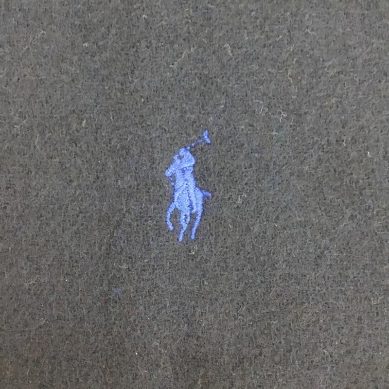 ポロラルフローレン POLO RALPH LAUREN マフラー マフラー フリンジ ワンポイント 青 / ブルー / blue X 紺 / ネイビー / navy メンズ USED 古着 中古 10157063