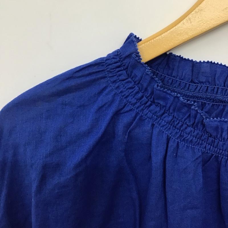 ニコアンド niko and... シャツ、ブラウス 長袖 NKN23649AD コットンリネン M 無地 青 / ブルー / blue レディース USED 古着 中古 10157067