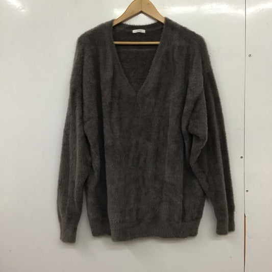 アイテムズ アーバンリサーチ ITEMS URBAN RESEARCH ニット、セーター 長袖 IT47-22A017 ミニシャギーVネックニット FREE 無地 灰 / グレー / gray レディース USED 古着 中古 10157071