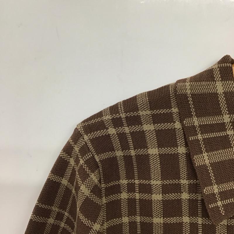 ザラ ZARA ジャケット、上着 ジャケット、ブレザー 4192 145 087 クロップド丈 ショート丈 S チェック 茶 / ブラウン / brown X ベージュ / ベージュ / beige レディース USED 古着 中古 10157072