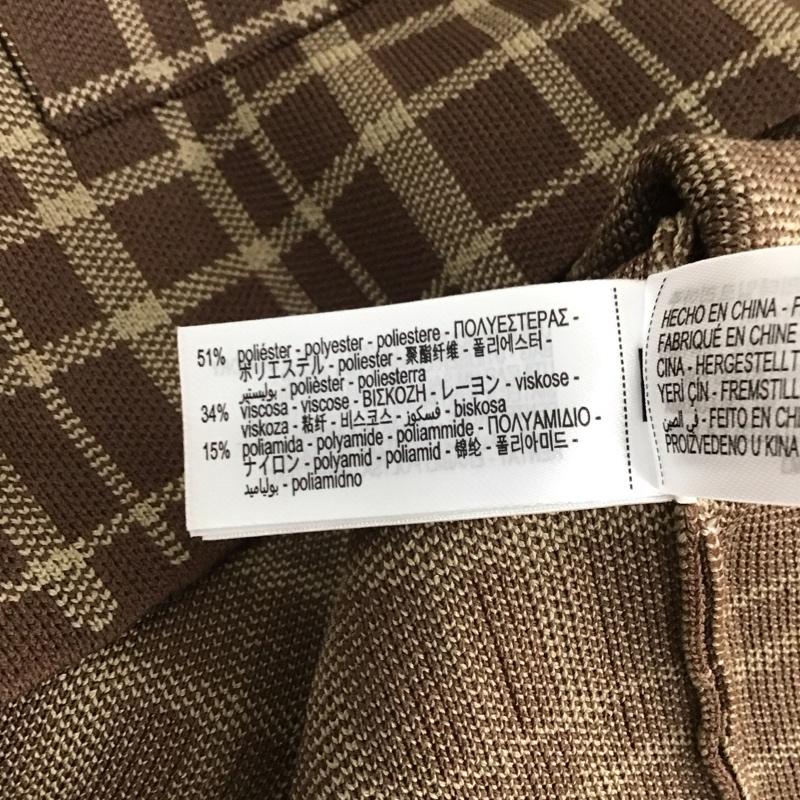 ザラ ZARA ジャケット、上着 ジャケット、ブレザー 4192 145 087 クロップド丈 ショート丈 S チェック 茶 / ブラウン / brown X ベージュ / ベージュ / beige レディース USED 古着 中古 10157072