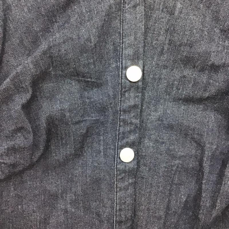 ザラ ZARA ワンピース ひざ丈スカート 0779 163 407 デニム シャツワンピース 長袖 S 無地 インディゴ / インディゴ / Indigo レディース USED 古着 中古 10157081
