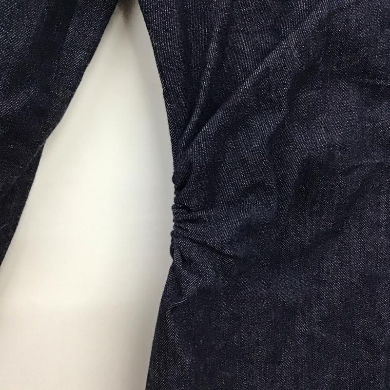 ザラ ZARA ワンピース ひざ丈スカート 0779 163 407 デニム シャツワンピース 長袖 S 無地 インディゴ / インディゴ / Indigo レディース USED 古着 中古 10157081