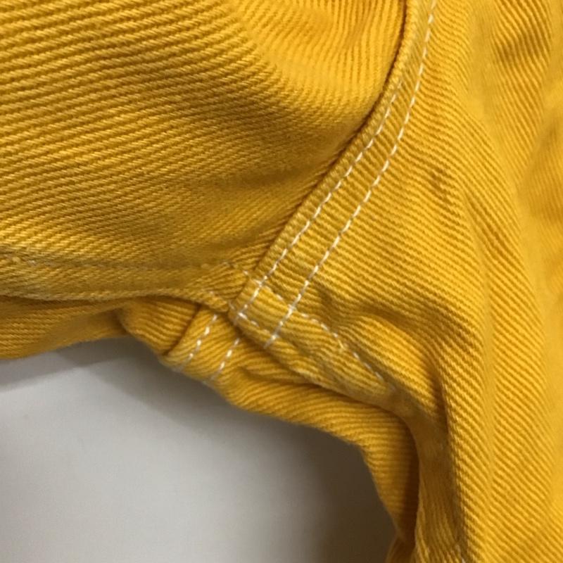 エックスガール X-girl ボトムス ボトムス 05193606 WIDE TAPERED PANTS ワイドパンツ ジップフライ タック 2 無地 黄 / イエロー / yellow レディース USED 古着 中古 10157083