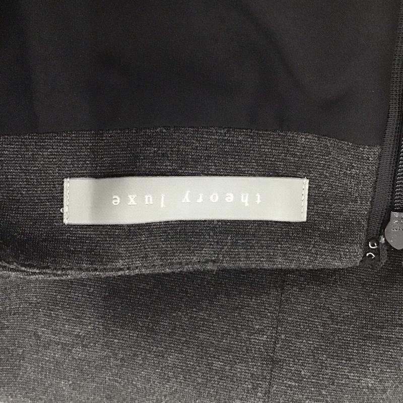 セオリーリュクス theory luxe スカート ひざ丈スカート 38 無地 チャコールグレー / チャコールグレー / レディース USED 古着 中古 10157085
