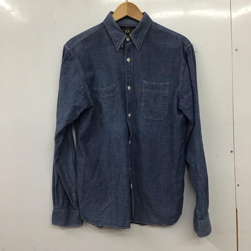 ダブルアールエル ラルフローレン RRL RALPH LAUREN シャツ、ブラウス 長袖 長袖シャツ デニムシャツ カラーシャツ S 無地 インディゴ / インディゴ / Indigo メンズ USED 古着 中古 10157098