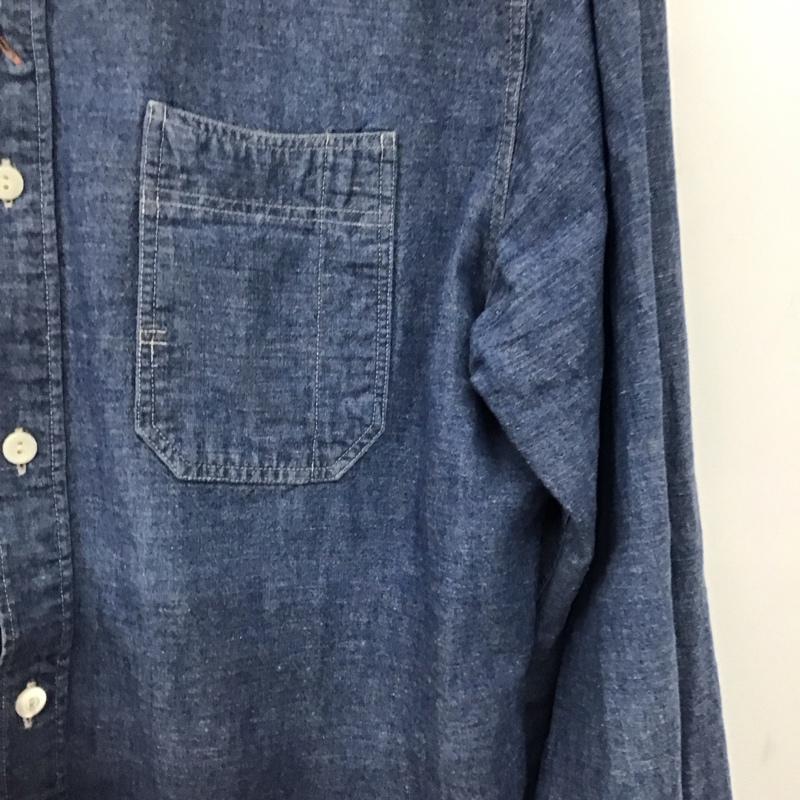 ダブルアールエル ラルフローレン RRL RALPH LAUREN シャツ、ブラウス 長袖 長袖シャツ デニムシャツ カラーシャツ S 無地 インディゴ / インディゴ / Indigo メンズ USED 古着 中古 10157098