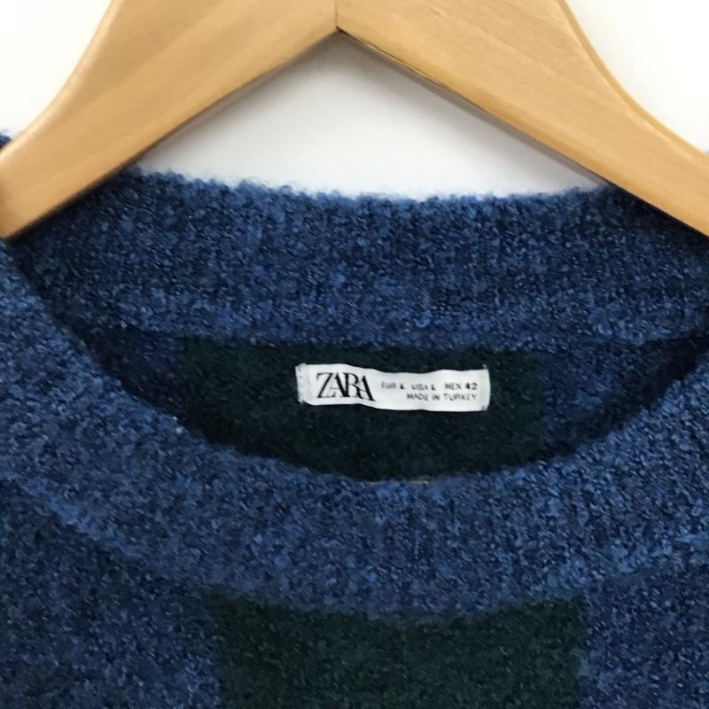 ザラ ZARA ニット、セーター 長袖 L 無地 マルチカラー / マルチカラー / multicolor メンズ USED 古着 中古 10157099
