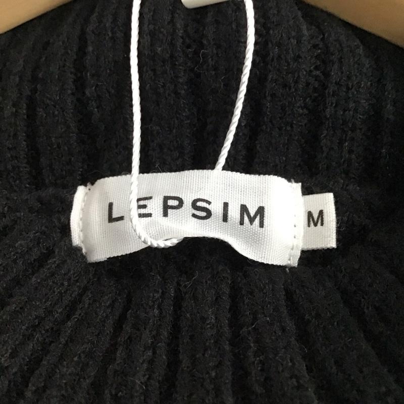 レプシィム LEPSIM ニット、セーター 長袖 タグ付 M 無地 黒 / ブラック / black レディース USED 古着 中古 10157101