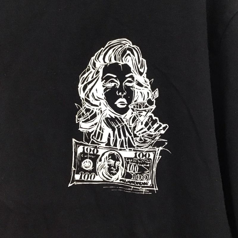 古着 USED Tシャツ 半袖 半袖カットソー プリントTシャツ クルーネックカットソー XL プリント 黒 / ブラック / black メンズ USED 古着 中古 10157102