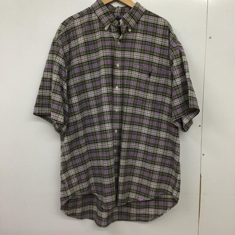 ラルフローレン RALPHLAUREN シャツ、ブラウス 半袖 半袖シャツ チェックシャツ ボタンダウンシャツ L チェック マルチカラー / マルチカラー / multicolor メンズ USED 古着 中古 10157103