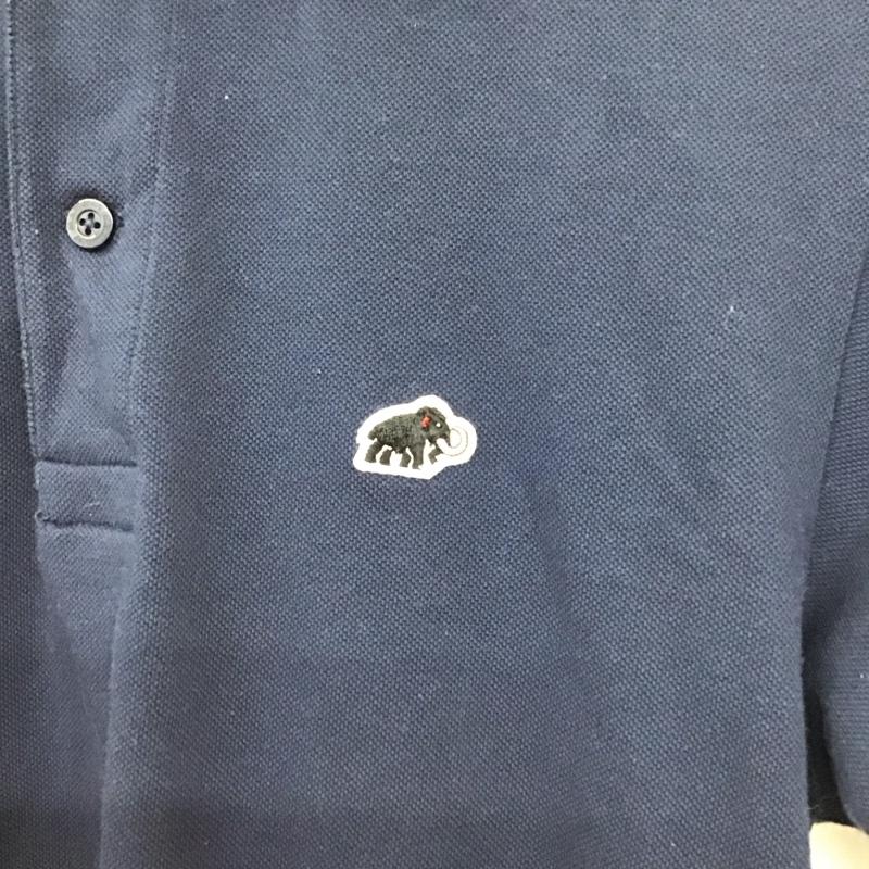 マムート Mammut ポロシャツ 半袖 半袖ポロシャツ カラーシャツ 半袖カットソー M ロゴ、文字 紺 / ネイビー / navy メンズ USED 古着 中古 10157107