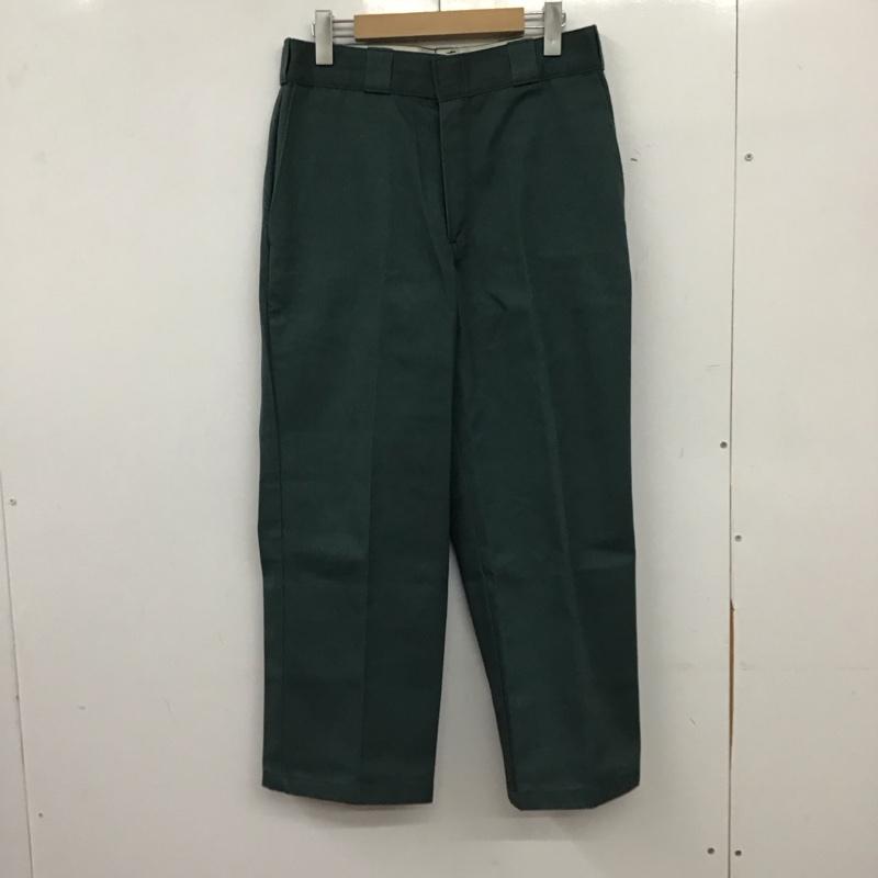 ディッキーズ Dickies パンツ ワークパンツ、ペインターパンツ ワークパンツ ワイドパンツ カジュアルパンツ 32インチ ロゴ、文字 カーキ / カーキ / khaki メンズ USED 古着 中古 10157108