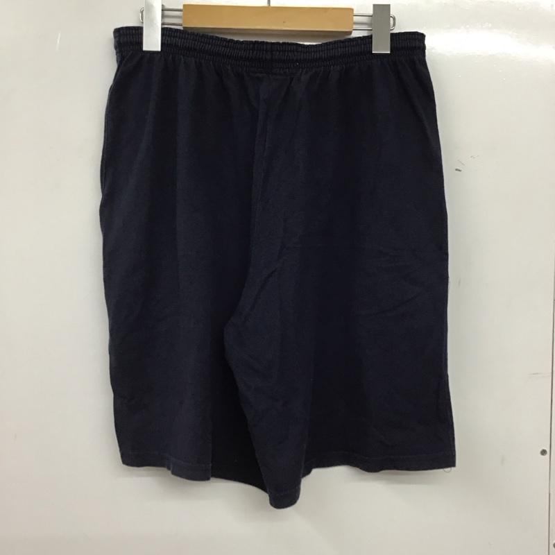 チャンピオン Champion パンツ ショートパンツ ショートパンツ ハーフパンツ カジュアルパンツ L ロゴ、文字 紺 / ネイビー / navy メンズ USED 古着 中古 10157110
