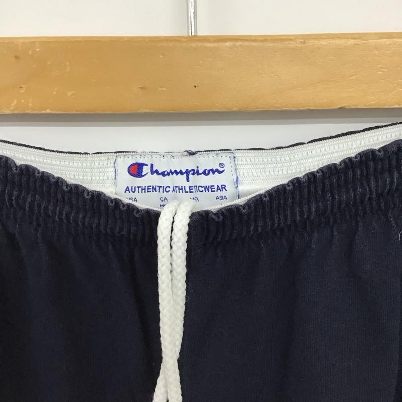 チャンピオン Champion パンツ ショートパンツ ショートパンツ ハーフパンツ カジュアルパンツ L ロゴ、文字 紺 / ネイビー / navy メンズ USED 古着 中古 10157110