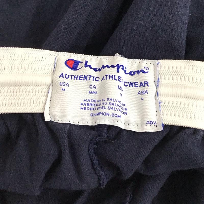 チャンピオン Champion パンツ ショートパンツ ショートパンツ ハーフパンツ カジュアルパンツ L ロゴ、文字 紺 / ネイビー / navy メンズ USED 古着 中古 10157110