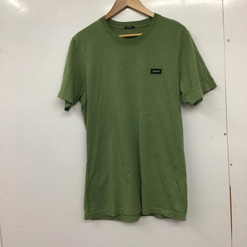 デンハム DENHAM Tシャツ 半袖 半袖カットソー プリントTシャツ クルーネックカットソー M ロゴ、文字 カーキ / カーキ / khaki メンズ USED 古着 中古 10157113