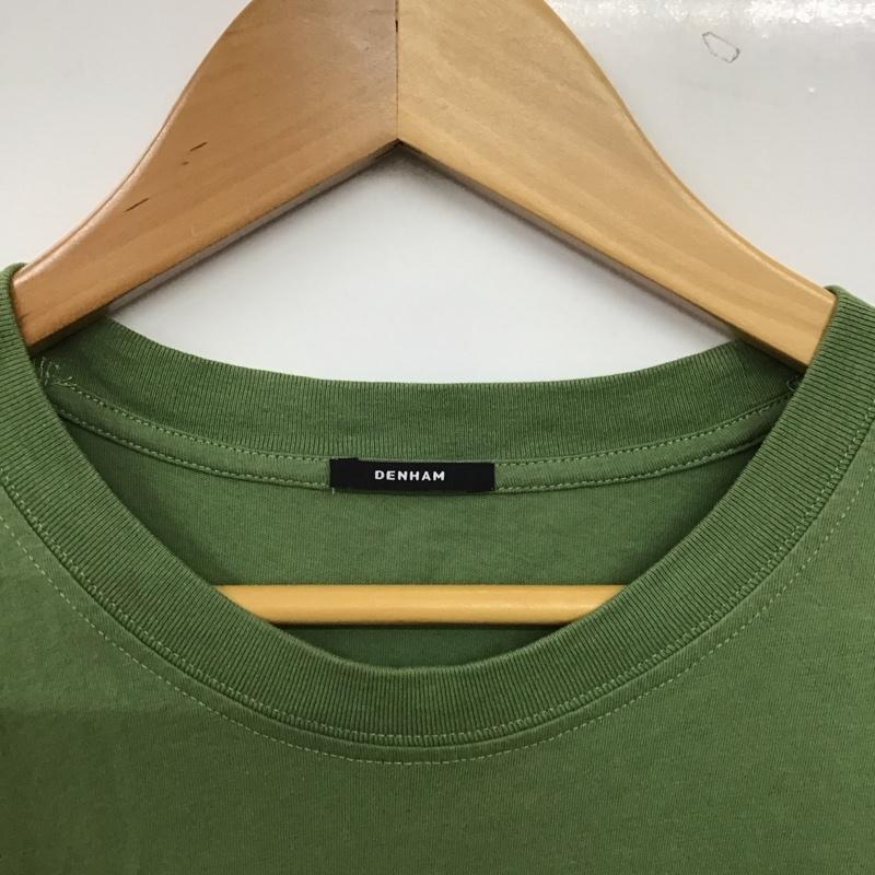 デンハム DENHAM Tシャツ 半袖 半袖カットソー プリントTシャツ クルーネックカットソー M ロゴ、文字 カーキ / カーキ / khaki メンズ USED 古着 中古 10157113
