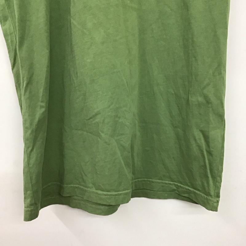 デンハム DENHAM Tシャツ 半袖 半袖カットソー プリントTシャツ クルーネックカットソー M ロゴ、文字 カーキ / カーキ / khaki メンズ USED 古着 中古 10157113