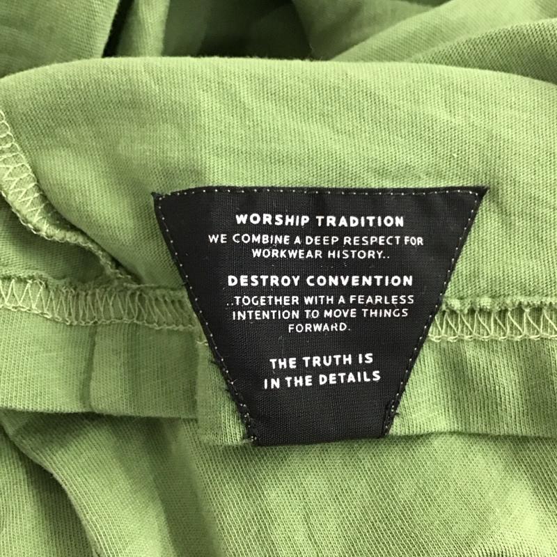 デンハム DENHAM Tシャツ 半袖 半袖カットソー プリントTシャツ クルーネックカットソー M ロゴ、文字 カーキ / カーキ / khaki メンズ USED 古着 中古 10157113