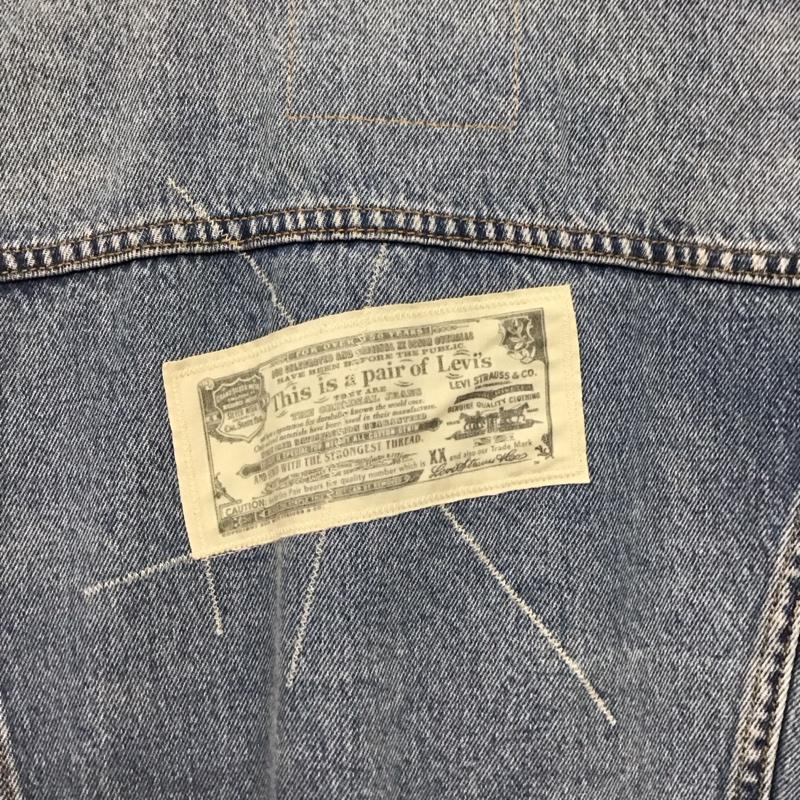 リーバイストラウスアンドコー Levi Strauss & co. ジャケット、上着 ジャンパー、ブルゾン デニムジャケット Gジャン アウター カジュアルジャケット M ロゴ、文字 インディゴ / インディゴ / Indigo メンズ USED 古着 中古 10157115
