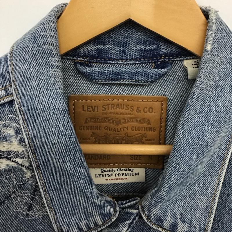 リーバイストラウスアンドコー Levi Strauss & co. ジャケット、上着 ジャンパー、ブルゾン デニムジャケット Gジャン アウター カジュアルジャケット M ロゴ、文字 インディゴ / インディゴ / Indigo メンズ USED 古着 中古 10157115