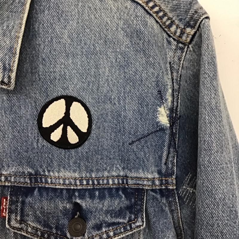 リーバイストラウスアンドコー Levi Strauss & co. ジャケット、上着 ジャンパー、ブルゾン デニムジャケット Gジャン アウター カジュアルジャケット M ロゴ、文字 インディゴ / インディゴ / Indigo メンズ USED 古着 中古 10157115