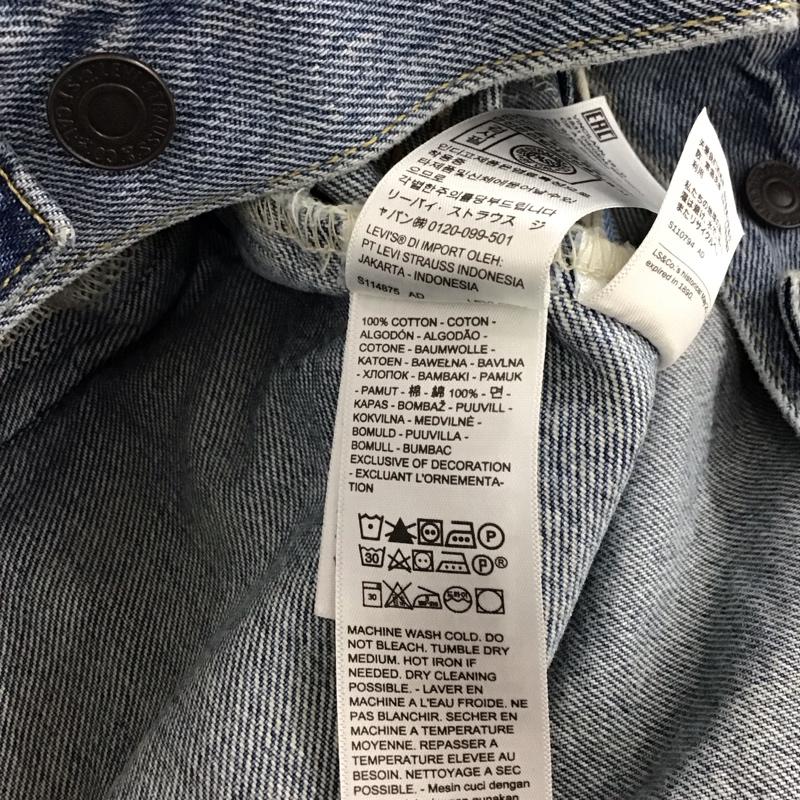 リーバイストラウスアンドコー Levi Strauss & co. ジャケット、上着 ジャンパー、ブルゾン デニムジャケット Gジャン アウター カジュアルジャケット M ロゴ、文字 インディゴ / インディゴ / Indigo メンズ USED 古着 中古 10157115