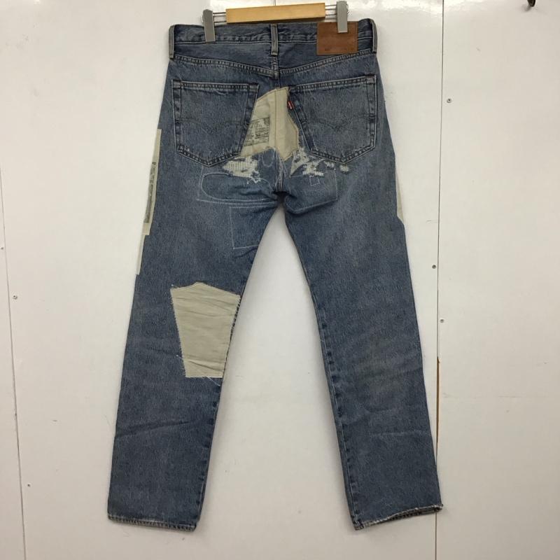 リーバイストラウスアンドコー Levi Strauss & co. パンツ デニム、ジーンズ デニムパンツ スリムパンツ カジュアルパンツ 32インチ ダメージ加工 インディゴ / インディゴ / Indigo メンズ USED 古着 中古 10157116