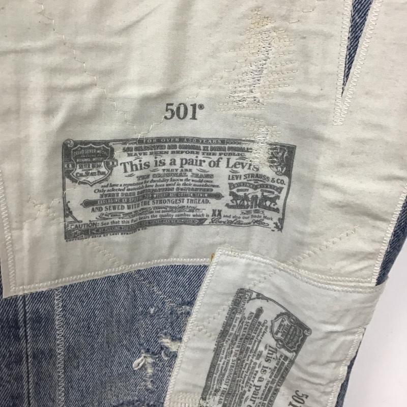 リーバイストラウスアンドコー Levi Strauss & co. パンツ デニム、ジーンズ デニムパンツ スリムパンツ カジュアルパンツ 32インチ ダメージ加工 インディゴ / インディゴ / Indigo メンズ USED 古着 中古 10157116