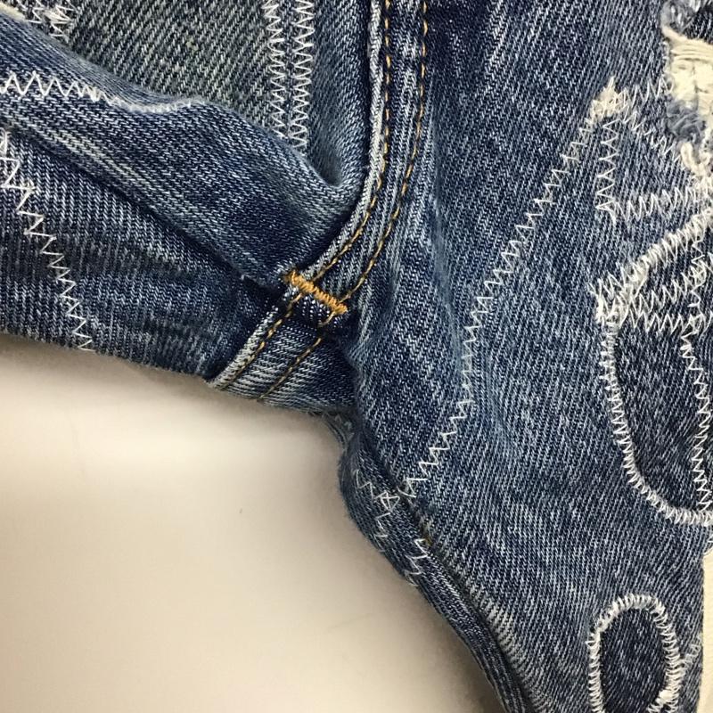 リーバイストラウスアンドコー Levi Strauss & co. パンツ デニム、ジーンズ デニムパンツ スリムパンツ カジュアルパンツ 32インチ ダメージ加工 インディゴ / インディゴ / Indigo メンズ USED 古着 中古 10157116
