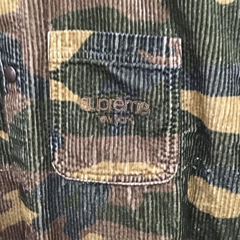 シュプリーム Supreme シャツ、ブラウス 長袖 25AW WideWaleコーデュロイSnapShirt M カモフラージュ柄・迷彩 マルチカラー / マルチカラー / multicolor メンズ USED 古着 中古 10157117