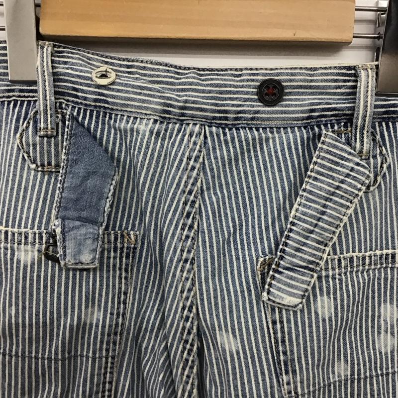 ラルフローレン RALPHLAUREN パンツ デニム、ジーンズ ワイドパンツ カジュアルパンツ ワークパンツ 33インチ ストライプ インディゴ / インディゴ / Indigo メンズ USED 古着 中古 10157122