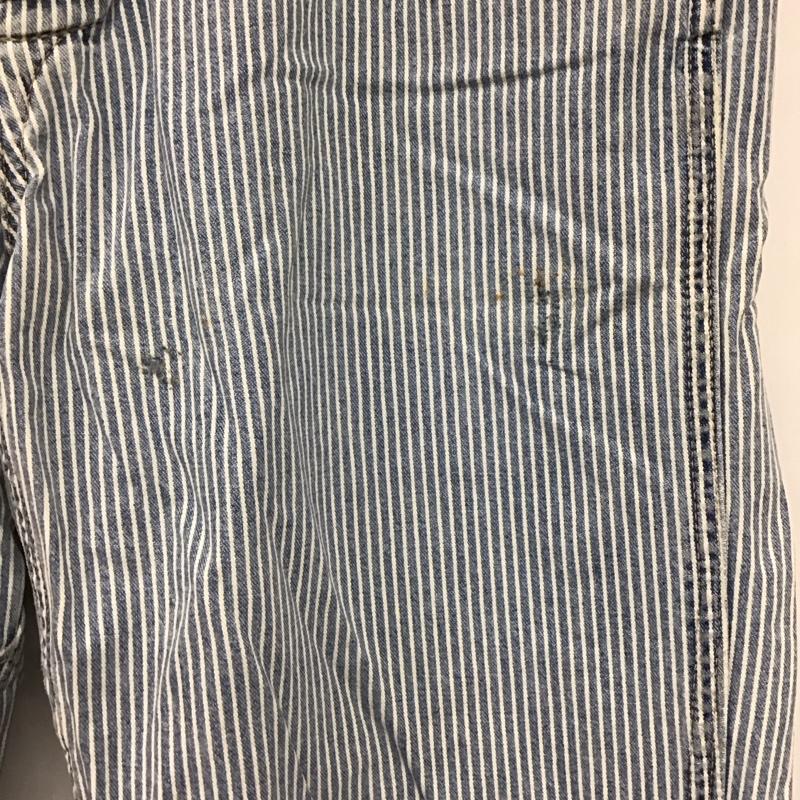 ラルフローレン RALPHLAUREN パンツ デニム、ジーンズ ワイドパンツ カジュアルパンツ ワークパンツ 33インチ ストライプ インディゴ / インディゴ / Indigo メンズ USED 古着 中古 10157122