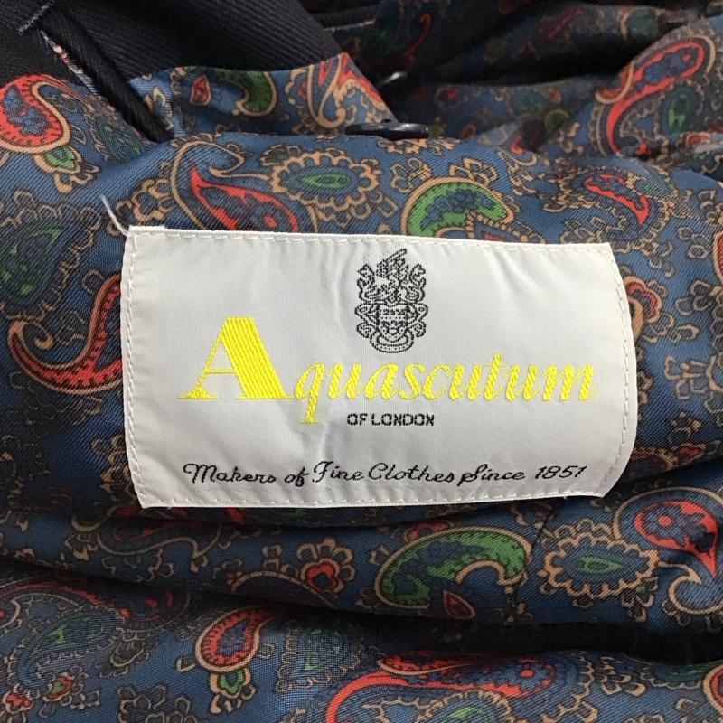 アクアスキュータム Aquascutum ジャケット、上着 ジャケット、ブレザー カジュアルジャケット アウター カラージャケット 無地 紺 / ネイビー / navy メンズ USED 古着 中古 10157123