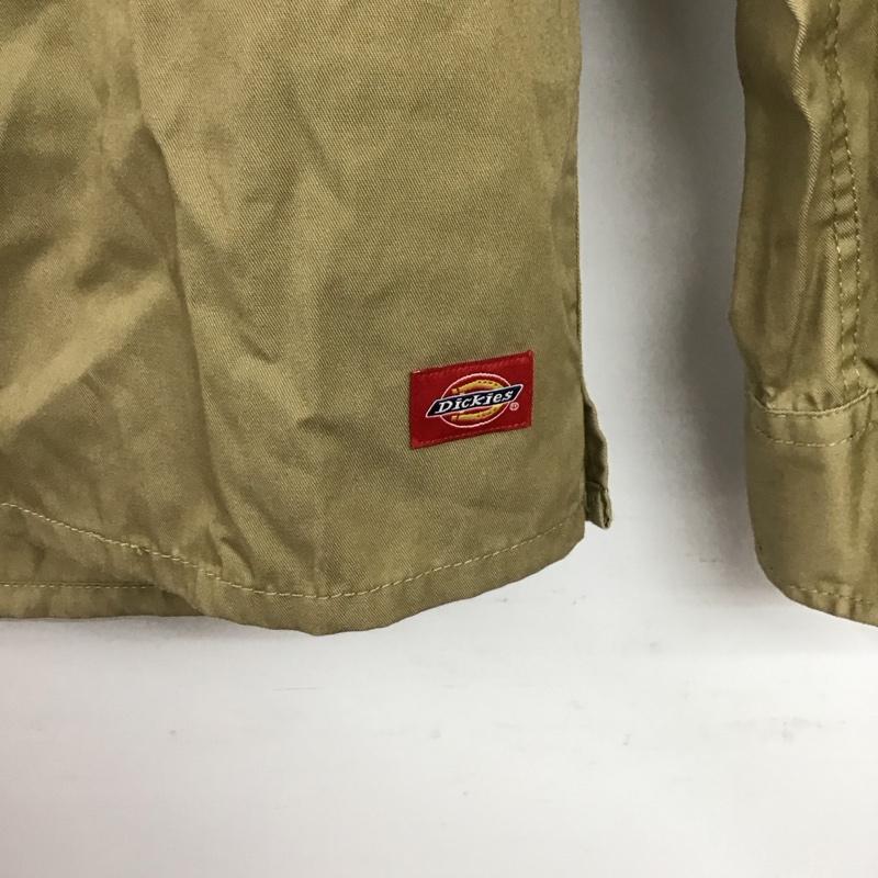 ディッキーズ Dickies シャツ、ブラウス 長袖 長袖シャツ 無地シャツ カラーシャツ M ロゴ、文字 ベージュ / ベージュ / beige メンズ USED 古着 中古 10157124