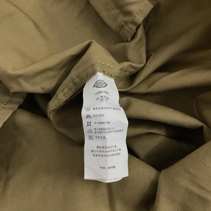 ディッキーズ Dickies シャツ、ブラウス 長袖 長袖シャツ 無地シャツ カラーシャツ M ロゴ、文字 ベージュ / ベージュ / beige メンズ USED 古着 中古 10157124