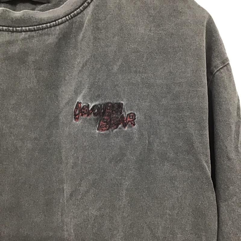 アンリラクシング unrelaxing Tシャツ 半袖 半袖カットソー プリントTシャツ クルーネックカットソー M ロゴ、文字 ダークグレー / ダークグレー / メンズ USED 古着 中古 10157125
