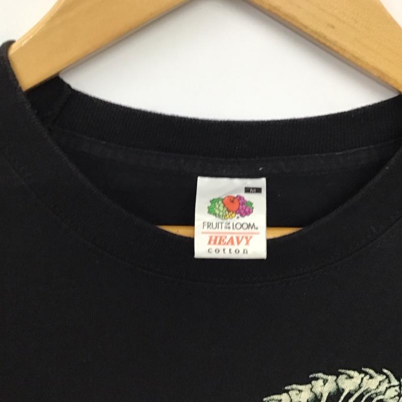 フルーツオブザルーム FRUIT OF THE LOOM Tシャツ 半袖 半袖カットソー プリントTシャツ クルーネックカットソー pantera M プリント 黒 / ブラック / black メンズ USED 古着 中古 10157126