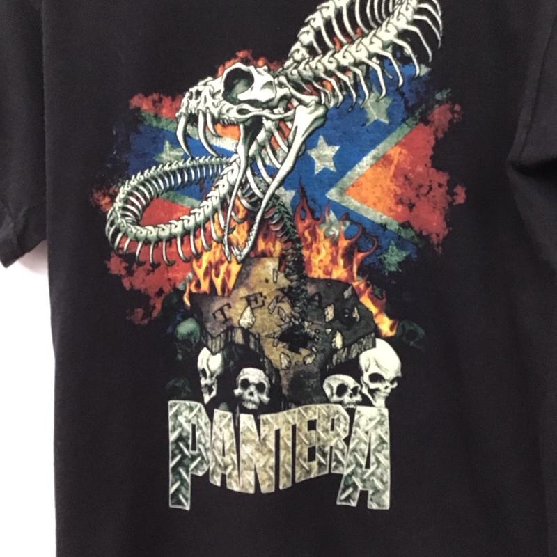 フルーツオブザルーム FRUIT OF THE LOOM Tシャツ 半袖 半袖カットソー プリントTシャツ クルーネックカットソー pantera M プリント 黒 / ブラック / black メンズ USED 古着 中古 10157126
