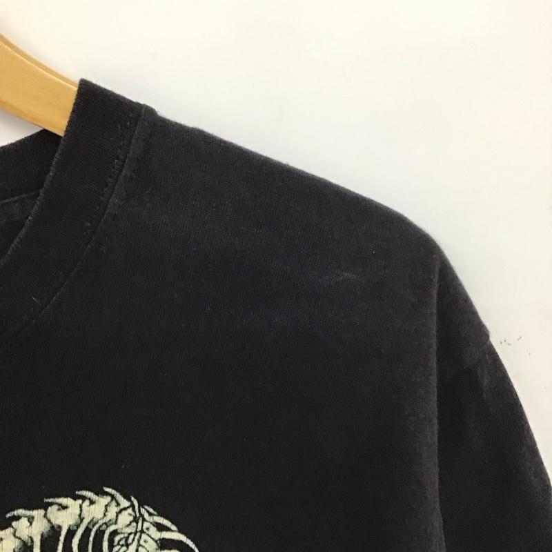 フルーツオブザルーム FRUIT OF THE LOOM Tシャツ 半袖 半袖カットソー プリントTシャツ クルーネックカットソー pantera M プリント 黒 / ブラック / black メンズ USED 古着 中古 10157126