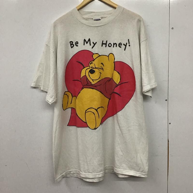 タルテックス tultex Tシャツ 半袖 半袖カットソー プリントTシャツ クルーネックカットソー ディズニー XXL プリント アイボリー / アイボリー / メンズ USED 古着 中古 10157127